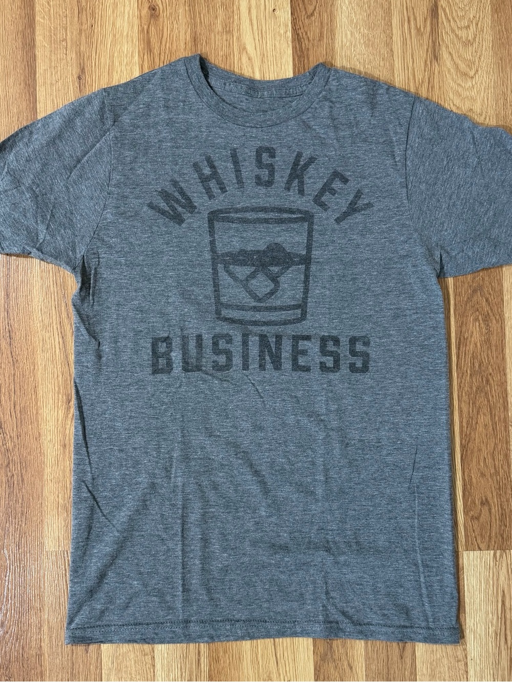 Whiskey Business Graphic Tee - Charcoal Gray